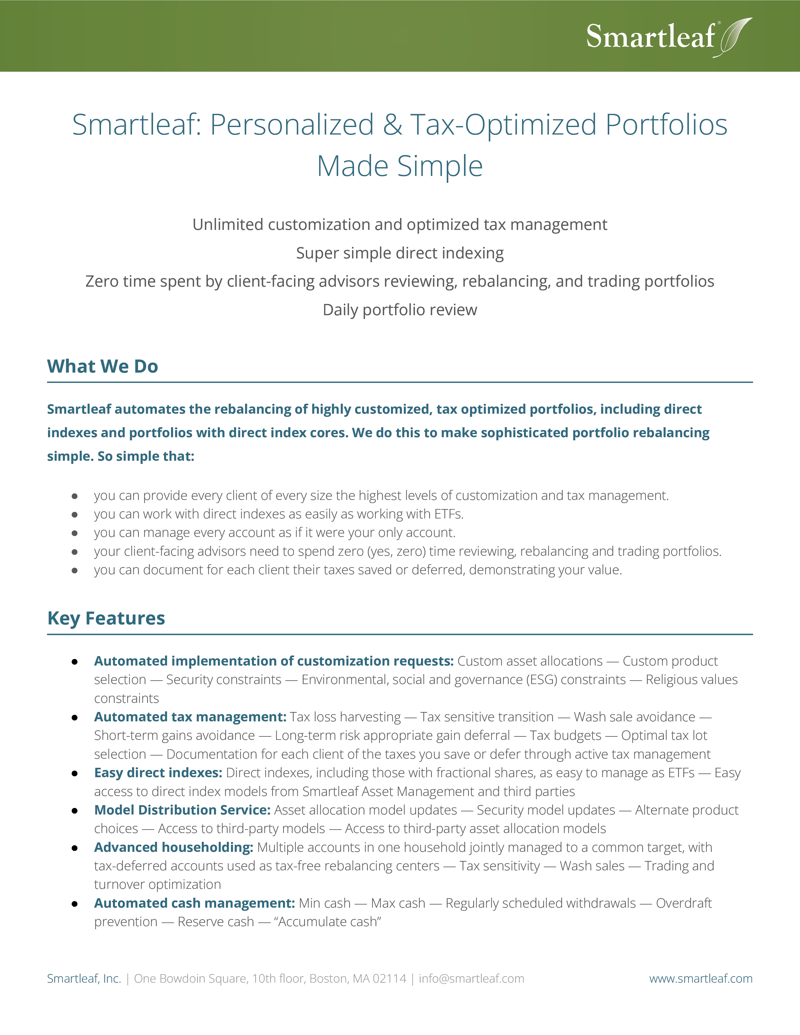 Smartleaf overview photo